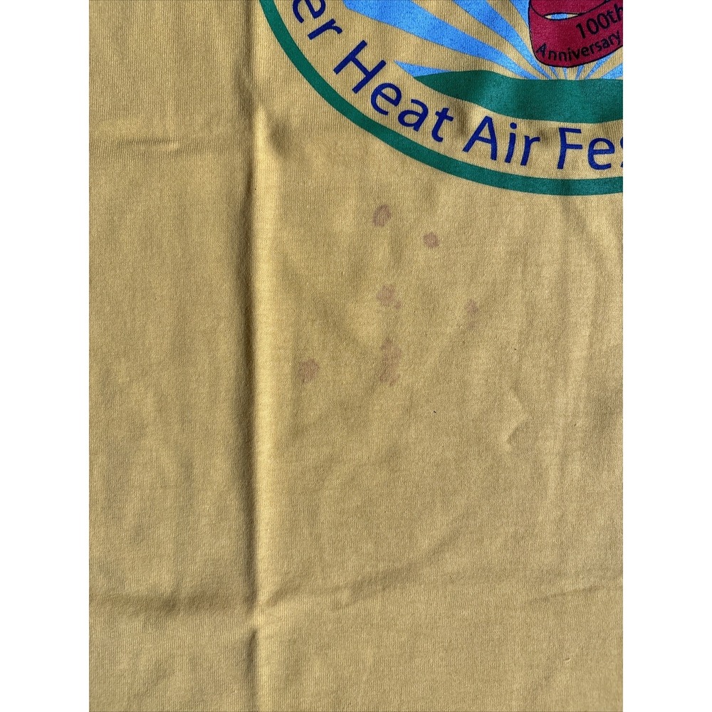 Vintage 2003 Summer‎ Heat Hot Air Balloon Festival Volunteer Shirt Sz L Muncie - Picture 3 of 9